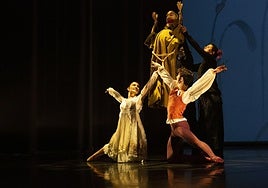 Un momento de la escena de la boda.