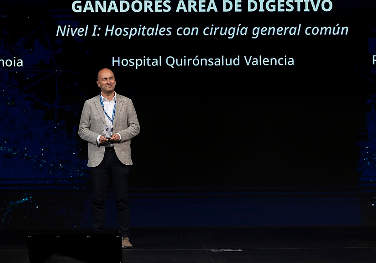 El Servicio de Aparato Digestivo del Hospital Quirónsalud Valencia, galardonado con el Top20 de IQVIA