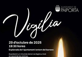 Cartel promocional de la vigilia.