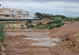 El barranco del Pozalet, en el tramo donde se situaba el puente de la Loma.