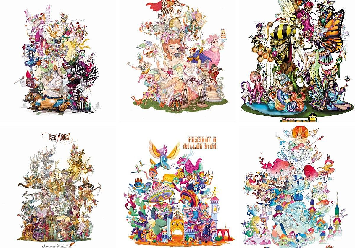 Así son los bocetos de las Fallas de Especial de 2026