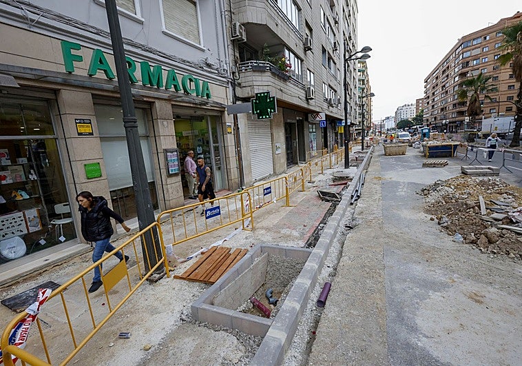 «Las obras en la avenida Giorgeta nos han destrozado el negocio»