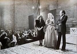 Mayrén habla en una de las galas de Unicef mientras fue presidenta de la entidad.