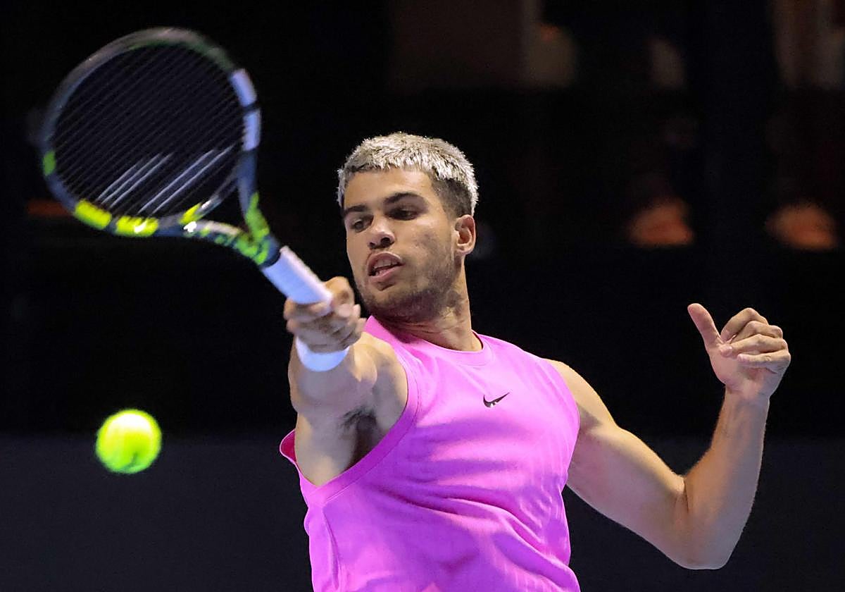 Carlos Alcaraz en Riad.