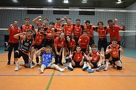 El equipo masculino del Xàtiva Voleibol.