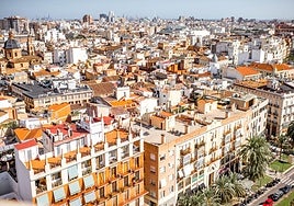 Vista aérea de Valencia, en una imagen de archivo.