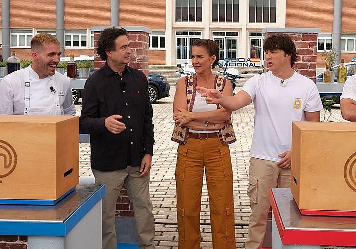 El jurado, durante el programa de este lunes.