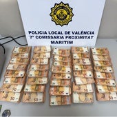 La Policía Local detiene a dos mujeres y un hombre tras intervenirles 200.000 euros falsos en Valencia