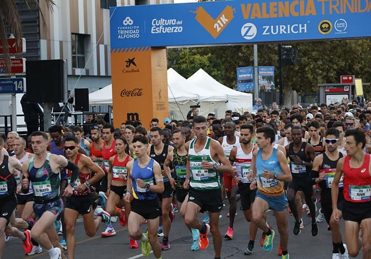 Salida del Medio Maratón de Valencia, en una imagen de archivo.