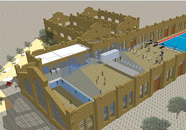 Maqueta de la Nave 1 del Parque Central.