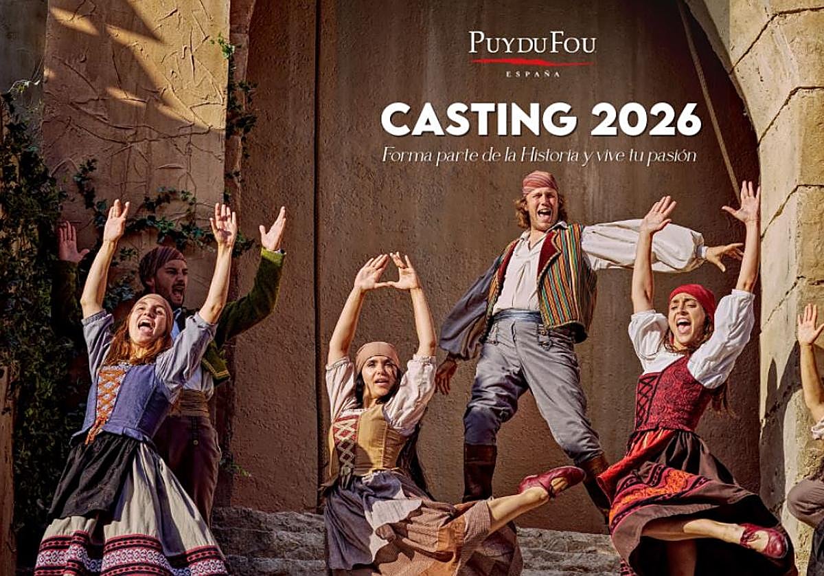 Puy du Fou convoca un gran casting para sus espectáculos de 2026: se buscan 100 artistas hasta el 23 de noviembre