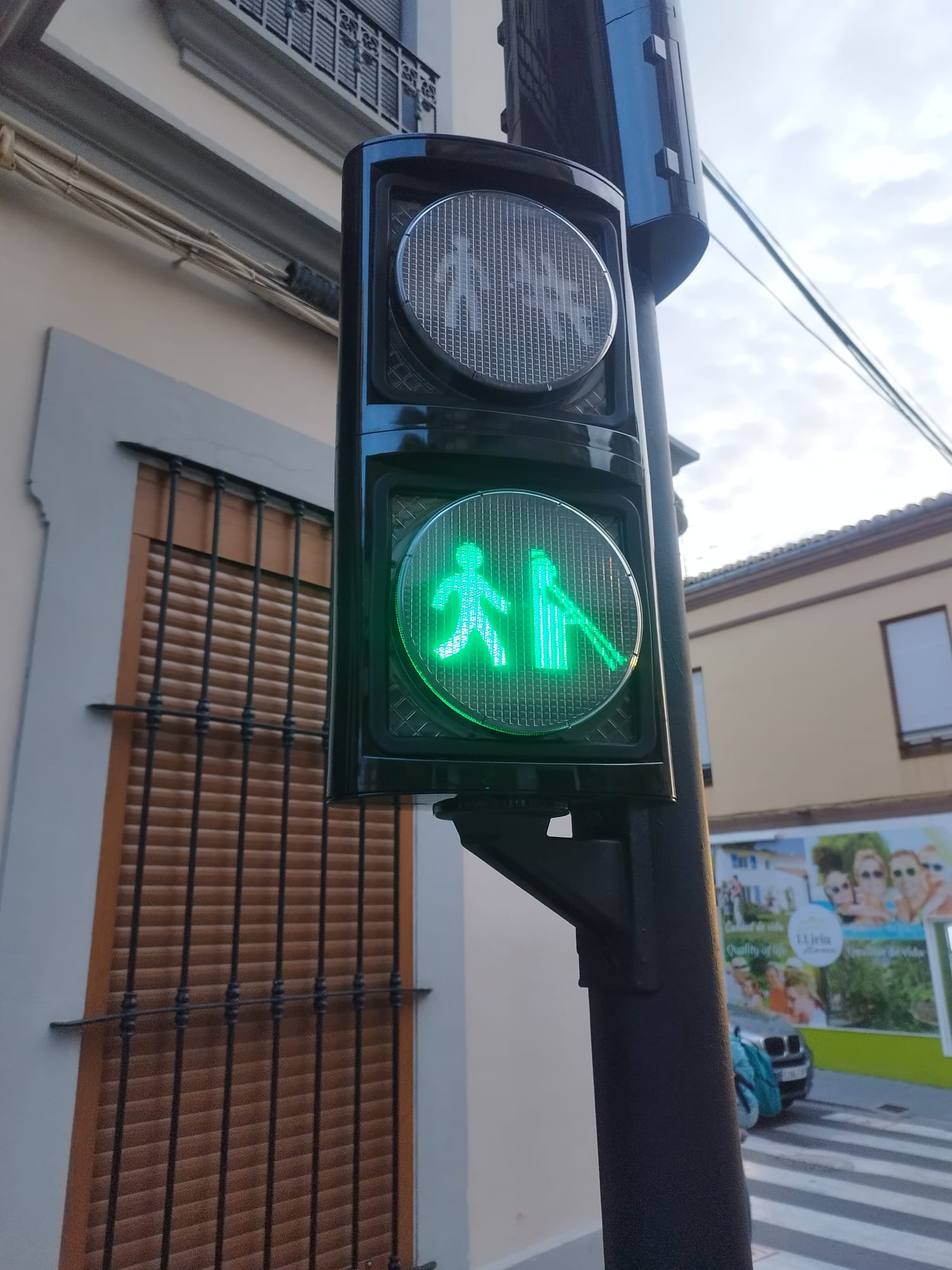 Uno de los semáforos.