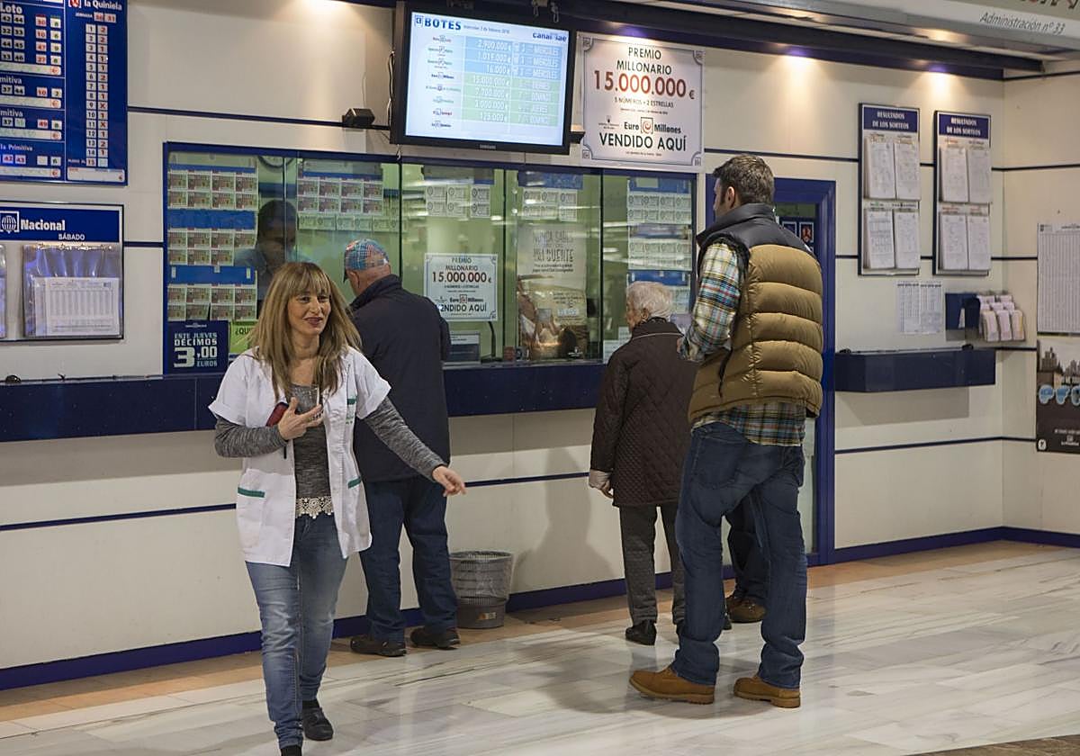 Una administración de Loterías.