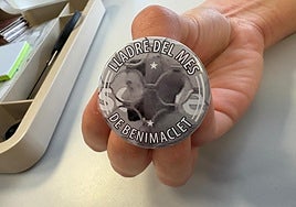 La chapa con el rostro del ladrón.