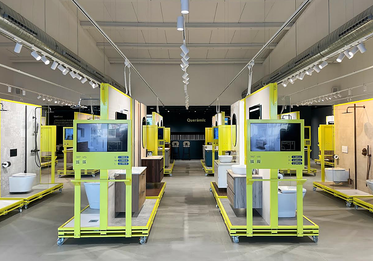 Diseña tu cuarto de baño soñado en tres pasos y recíbelo en tres días: Queràmic llega a Valencia