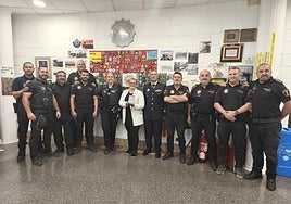 Foto de familia de integrantes de la Policía Local de Paiporta.