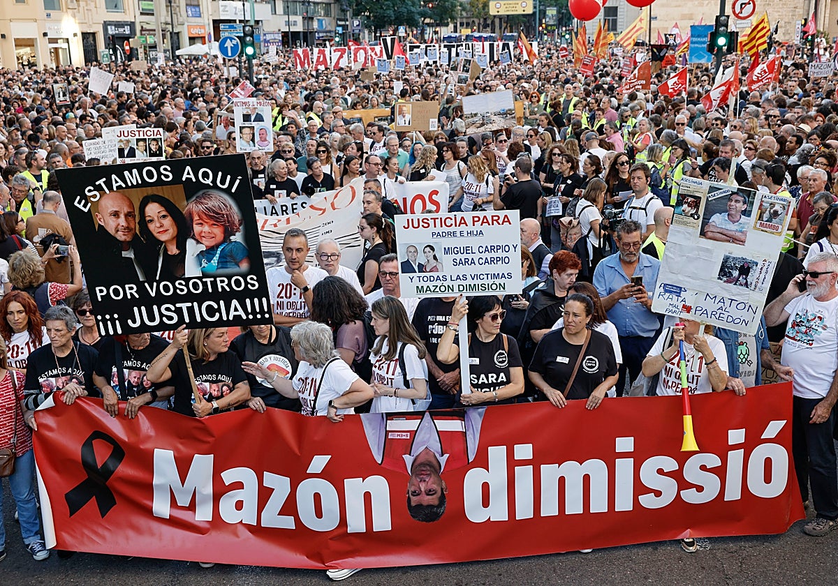Imagen de la cabeza de la manifestación.