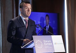 Vicent Mompó, en el desayuno informativo de este lunes en Valencia.