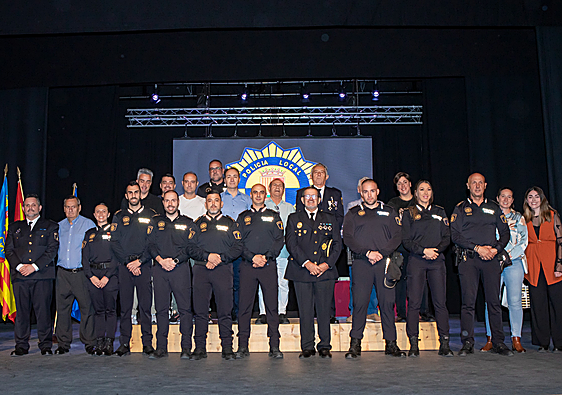 Acto homenaje a la Policía Local de l'Alcúdia de Crespins.