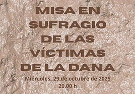 Cartel anunciador de los actos conmemorativos.
