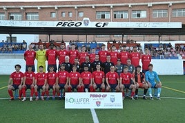 La plantilla del Pego.