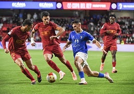 Un instante del partido frente al Maracena.