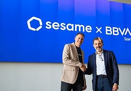 Imagen de Albert Soriano (Sesame) y Miguel Ángel Alcalá (BBVA Spark España)