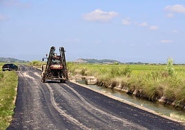 Uno de los caminos agrícolas reparados en Cullera.