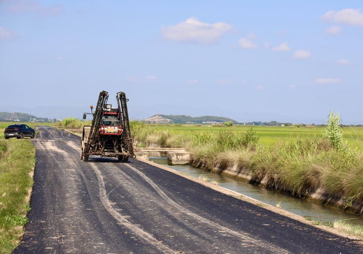 Uno de los caminos agrícolas reparados en Cullera.
