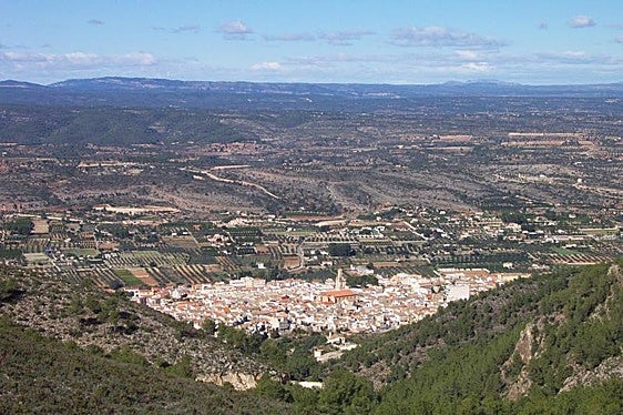 Vista general de Enguera, el municpio que más dotación ha conseguido para uno de los proyectos del Pla Obert aprobados en el último decreto.