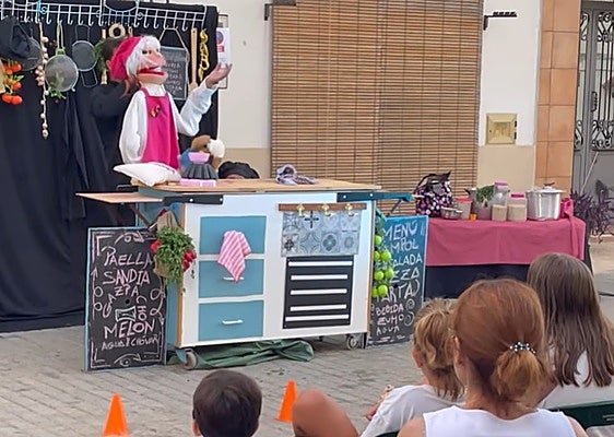 Un espectáculo de títeres celebrado en la Vall d'Albaida.