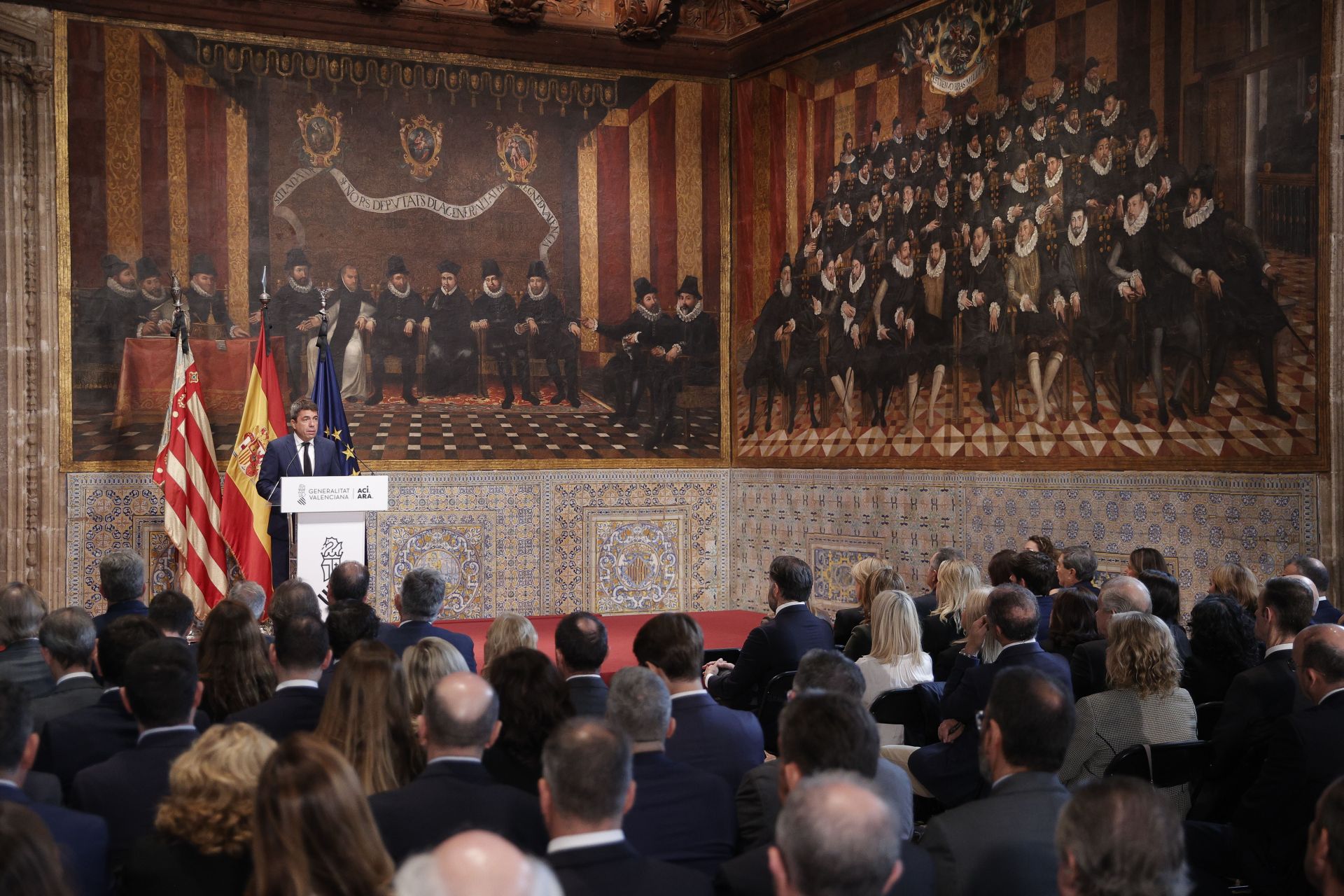 FOTOS | Intervención de Mazón en el primer aniversario de la dana