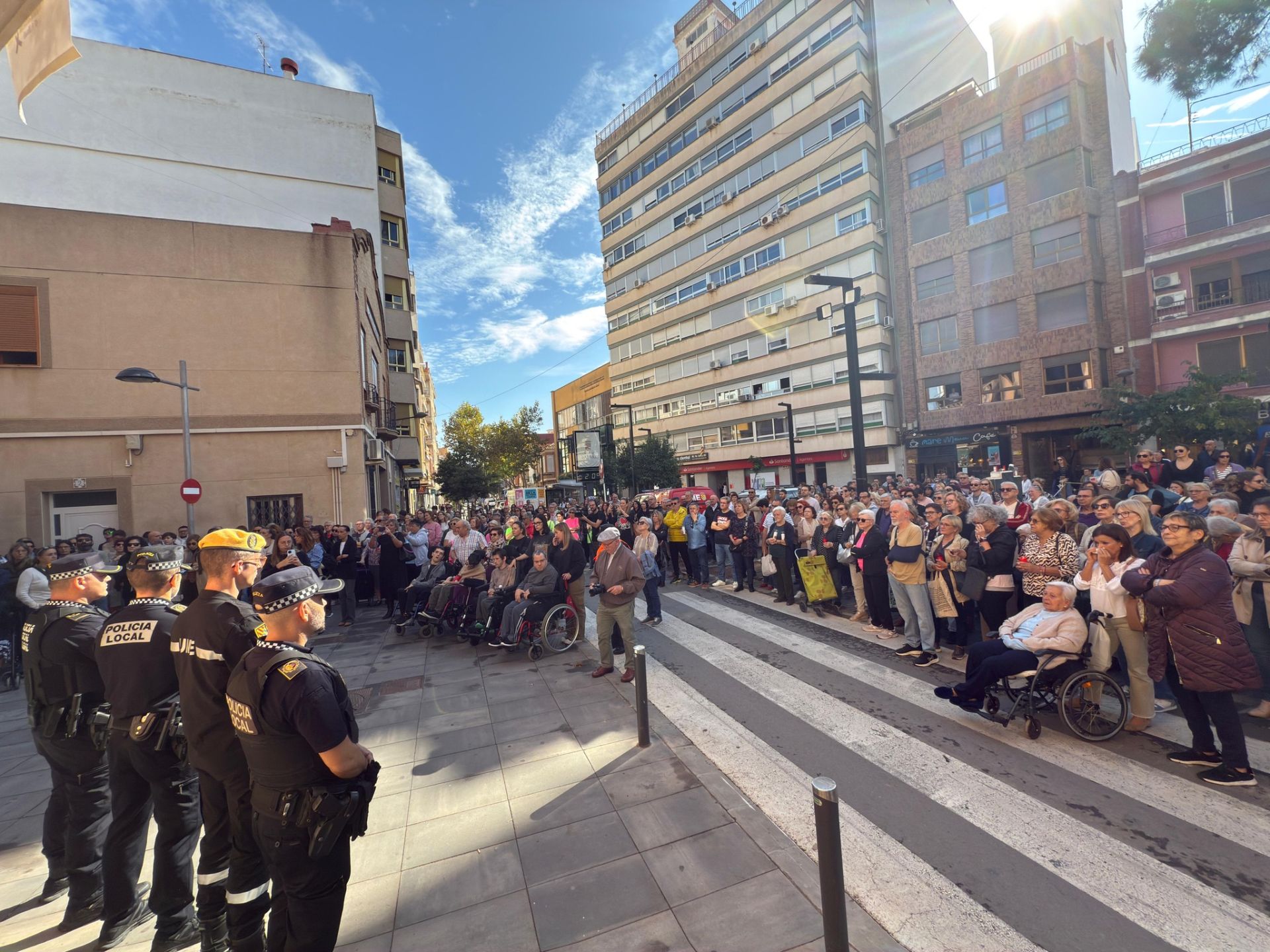 Minuto de silencio en Albal.