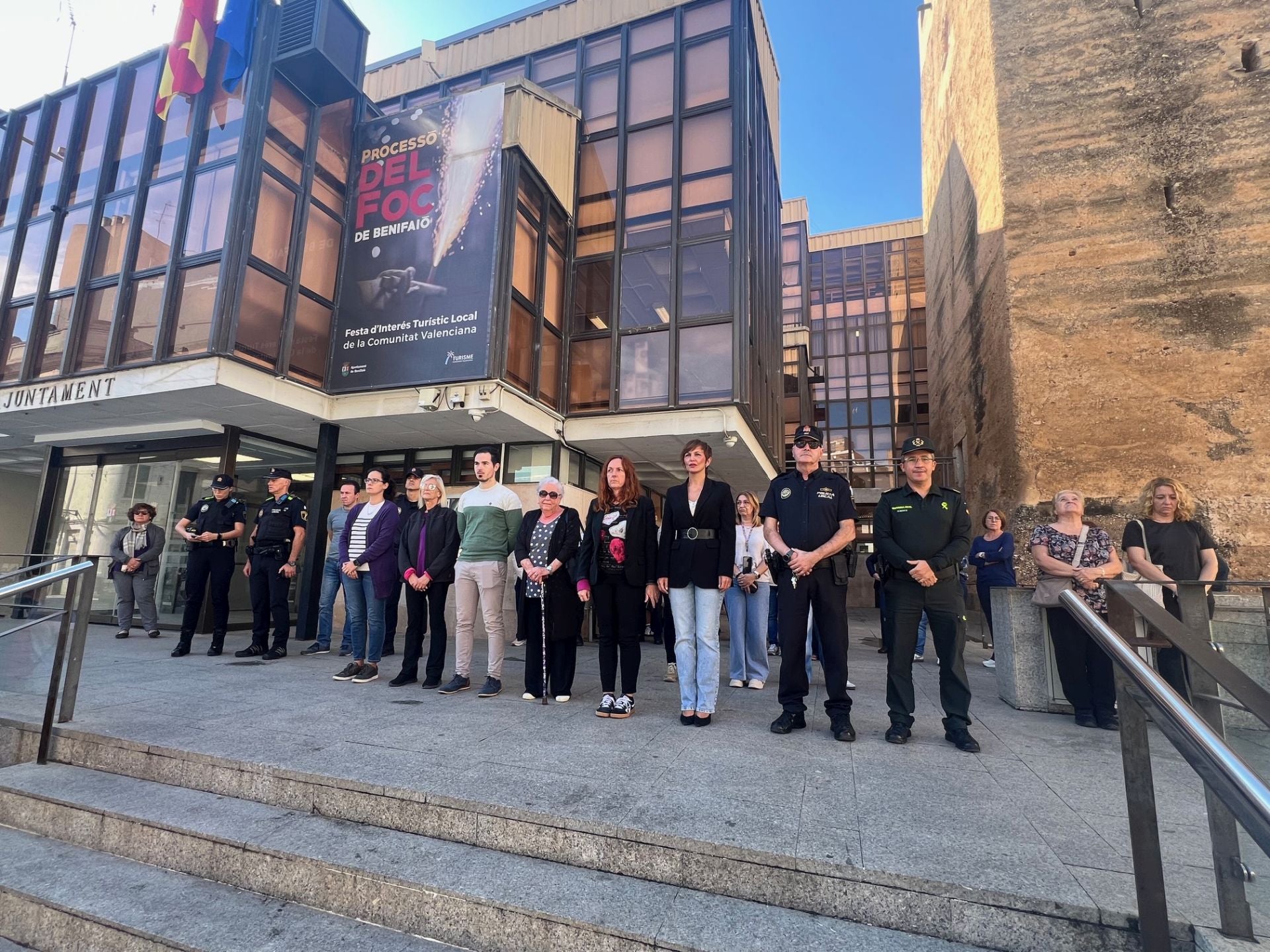 Minuto de silencio en Benifaió.