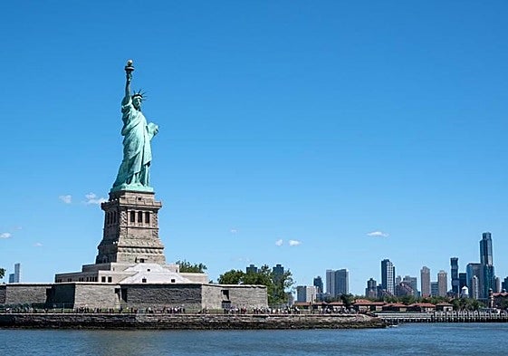 Estatua de la Libertad en Nueva York.