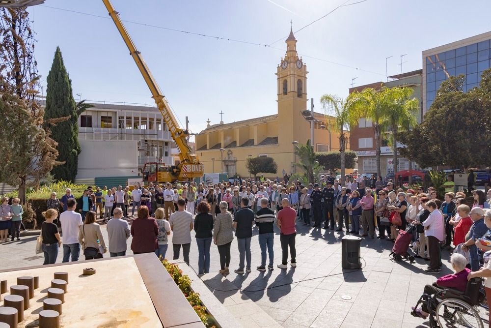 Minuto de silencio en Picassent.