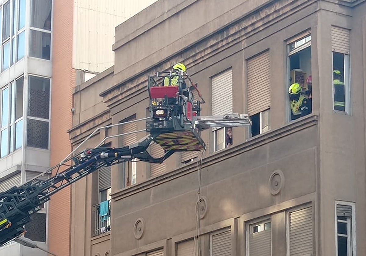 Un momento de los preparativos del rescate.