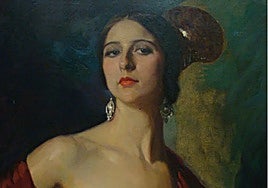 Retrato de Concha Piquer por Manuel Benedito.