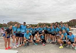 Rubén Gadea y su equipo, presentes en el Medio Maratón de Valencia.