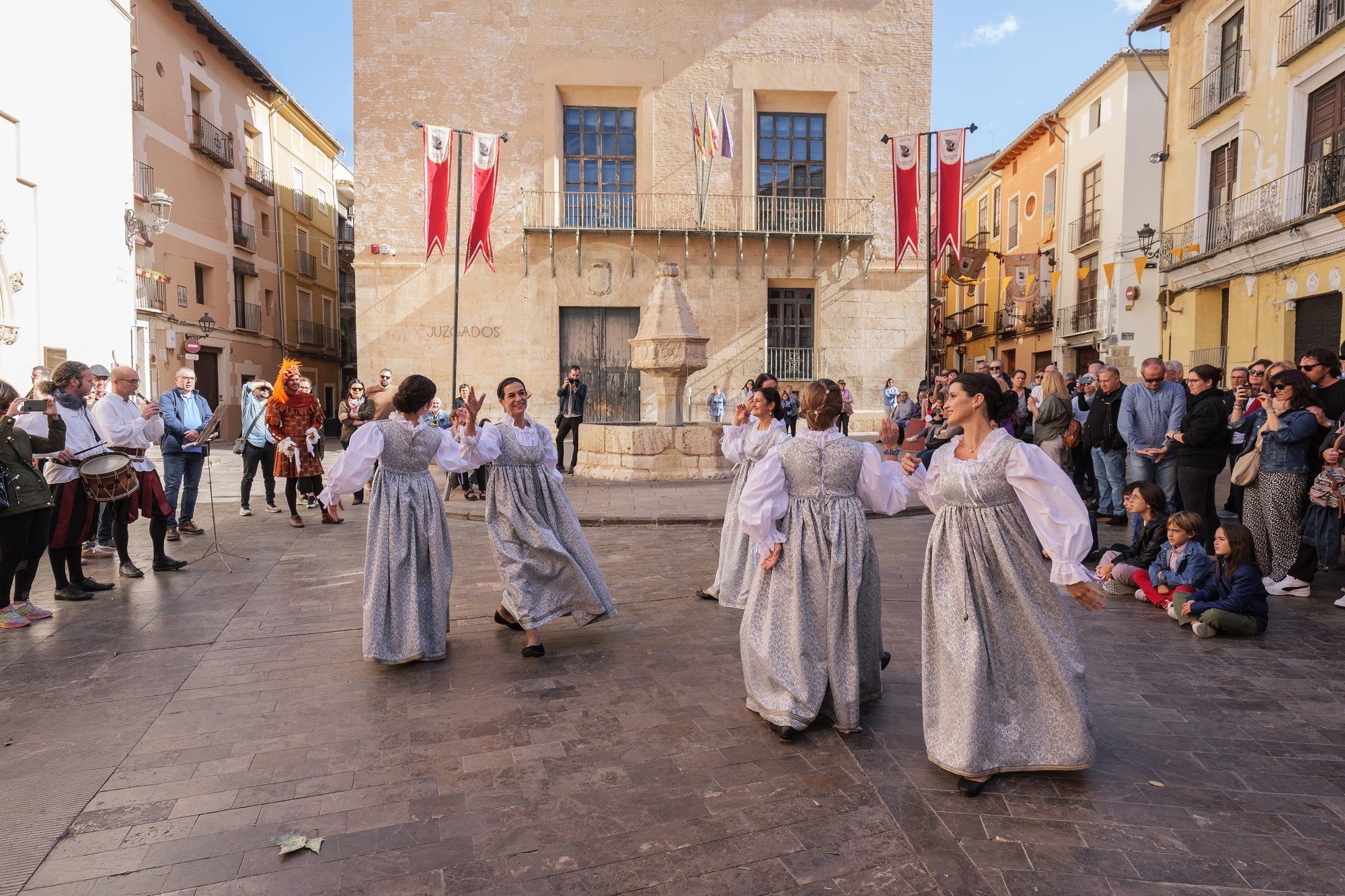 Una de las escenificaciones callejeras durante la Fira Borja de ediciones anteriores.