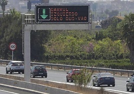 Un carril Bus-VAO, en imagen de archivo.