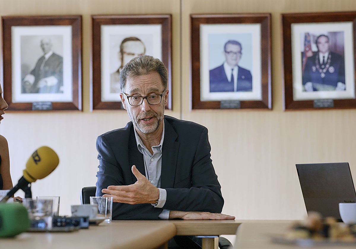 José Manuel Ortega, en un desayuno con los medios de comunicación.