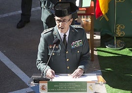 El general Fernández de Luz, durante su toma de posesión como Comandante de Valencia en 2022.