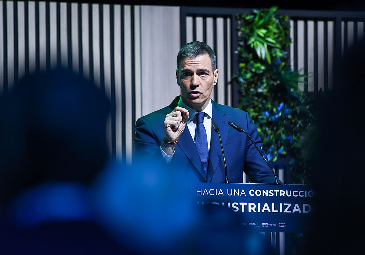 Pedro Sánchez, durante la presentación del PERTE que financiará el proyecto.