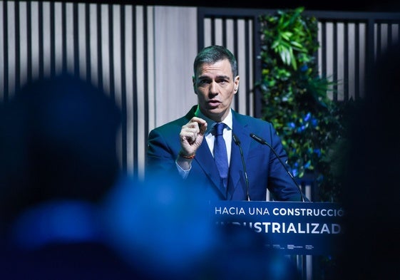 Pedro Sánchez, durante la presentación del PERTE que financiará el proyecto.