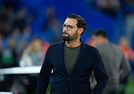 José Bordalás, durante un partido reciente.