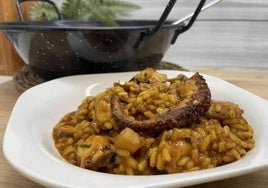 Meloso de pulpo y sepia, un arroz milenario