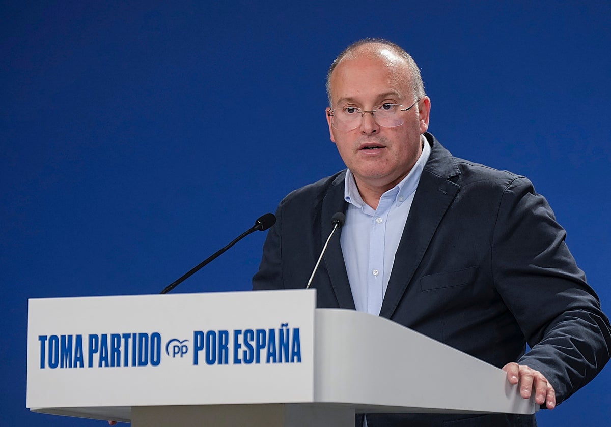 El secretario general del PP Miguel Tellado.