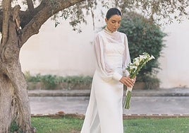 Cayetana Villanueva, con un vestido de Inuñez para Toussette.