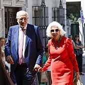 Juan Roig y Hortensia Hererro, en la boda de Nacho Boluda.